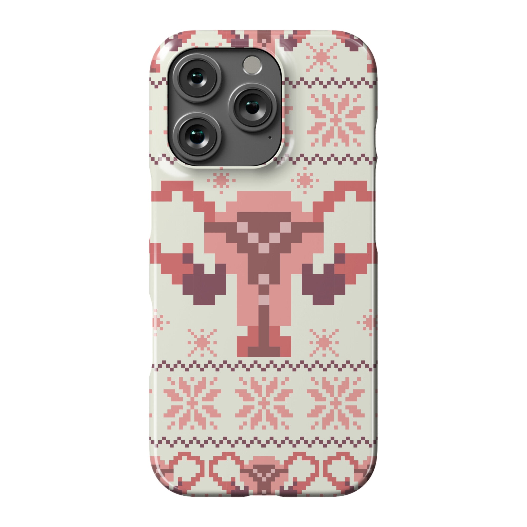 Uterus Sweater Pattern Phone Case