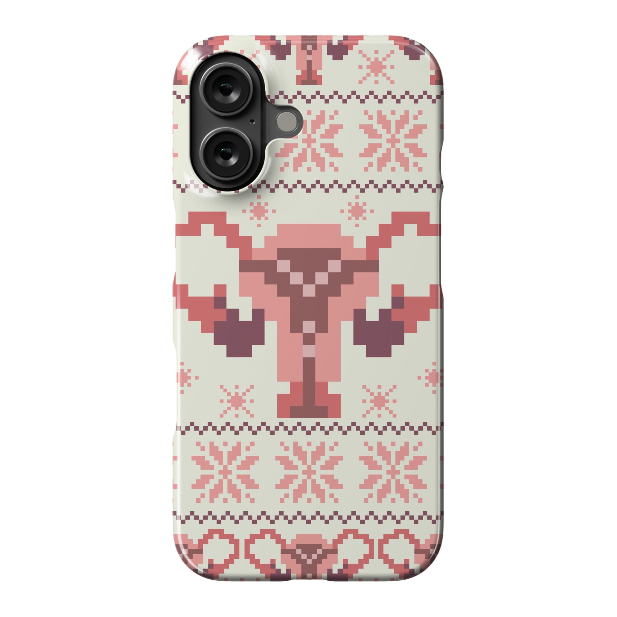 Uterus Sweater Pattern Phone Case