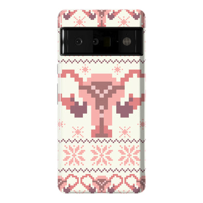 Uterus Sweater Pattern Phone Case