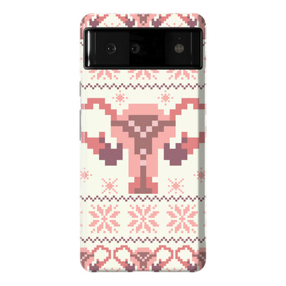 Uterus Sweater Pattern Phone Case