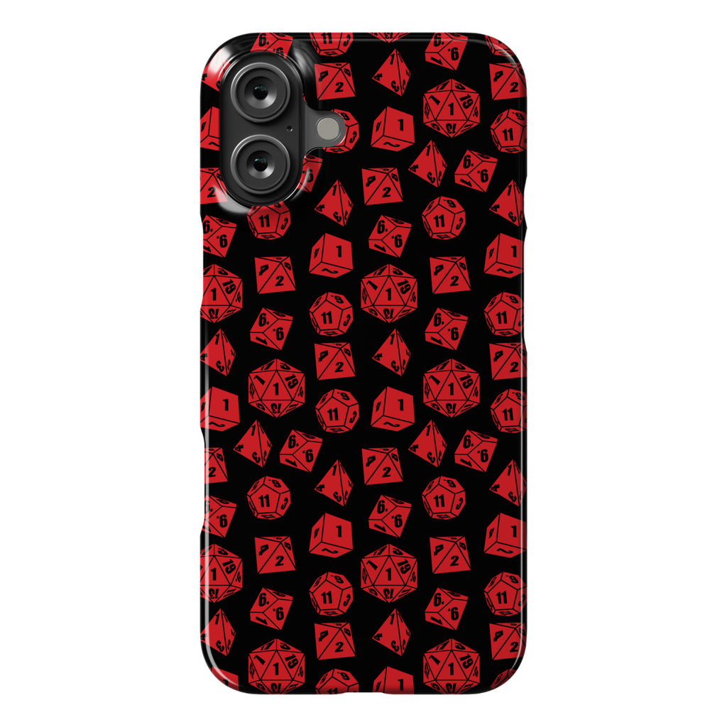 RPG Dice Pattern Phone Case