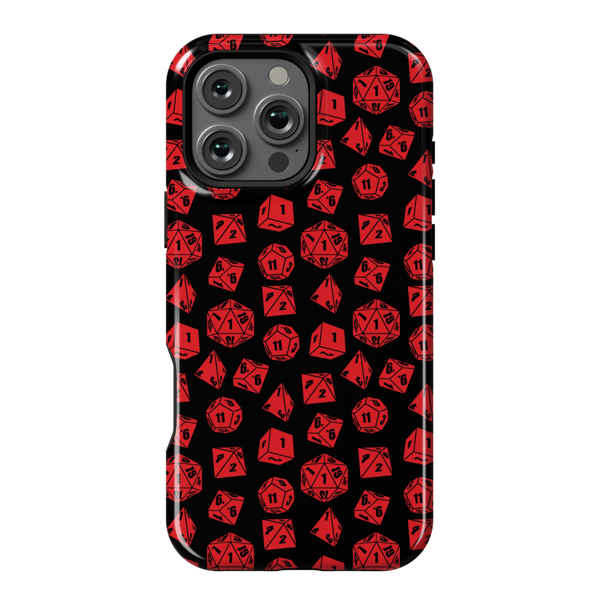 RPG Dice Pattern Phone Case