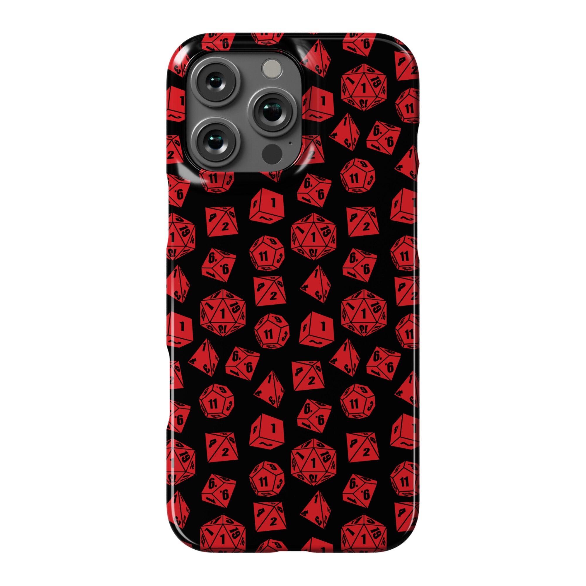 RPG Dice Pattern Phone Case