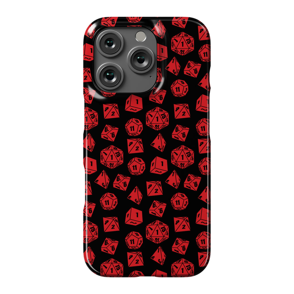 RPG Dice Pattern Phone Case