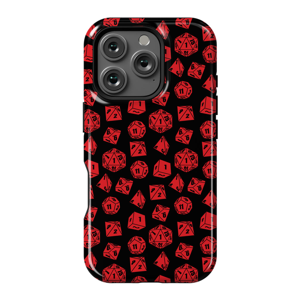 RPG Dice Pattern Phone Case