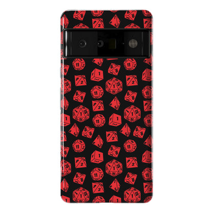 RPG Dice Pattern Phone Case