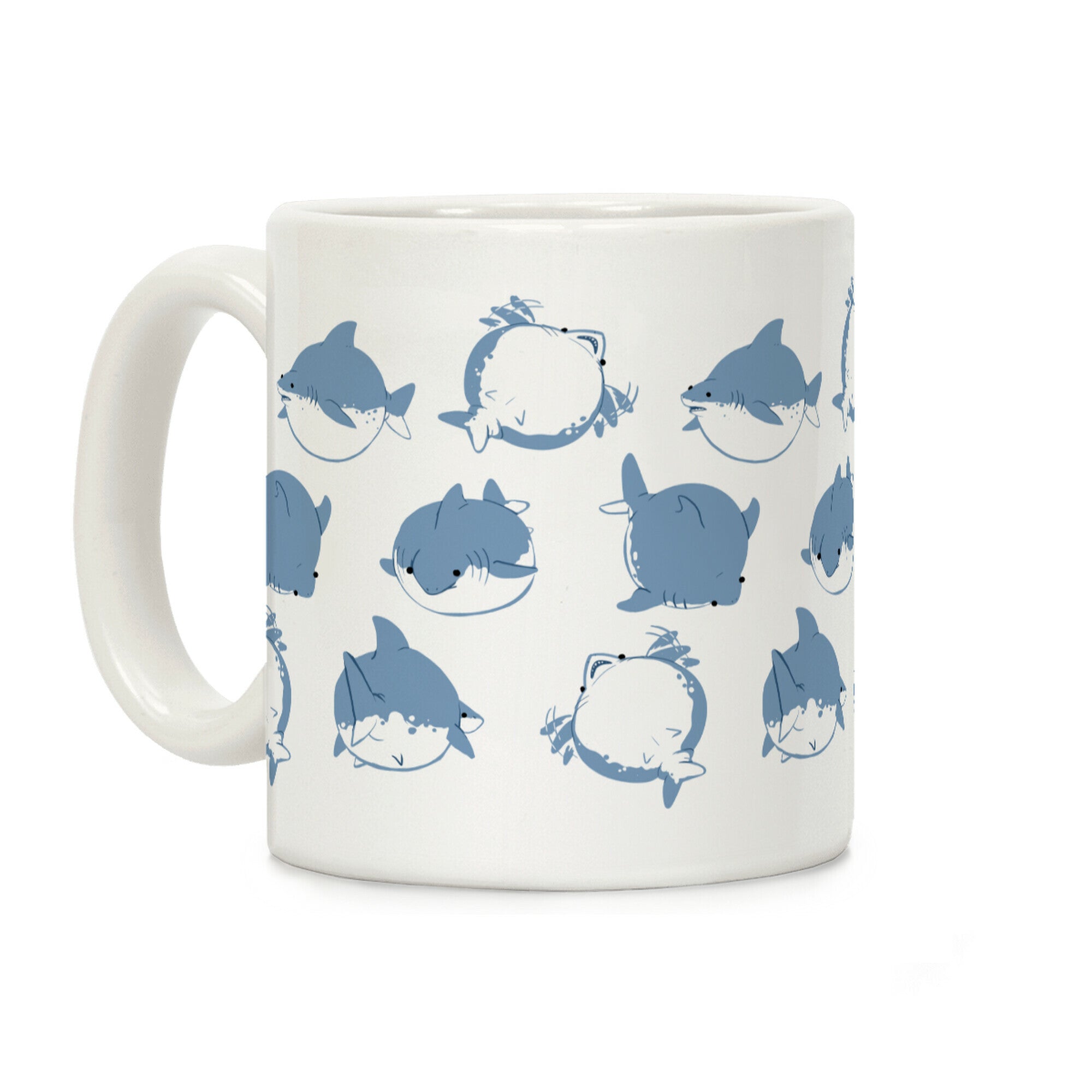 Fat Shark Pattern Coffee Mug