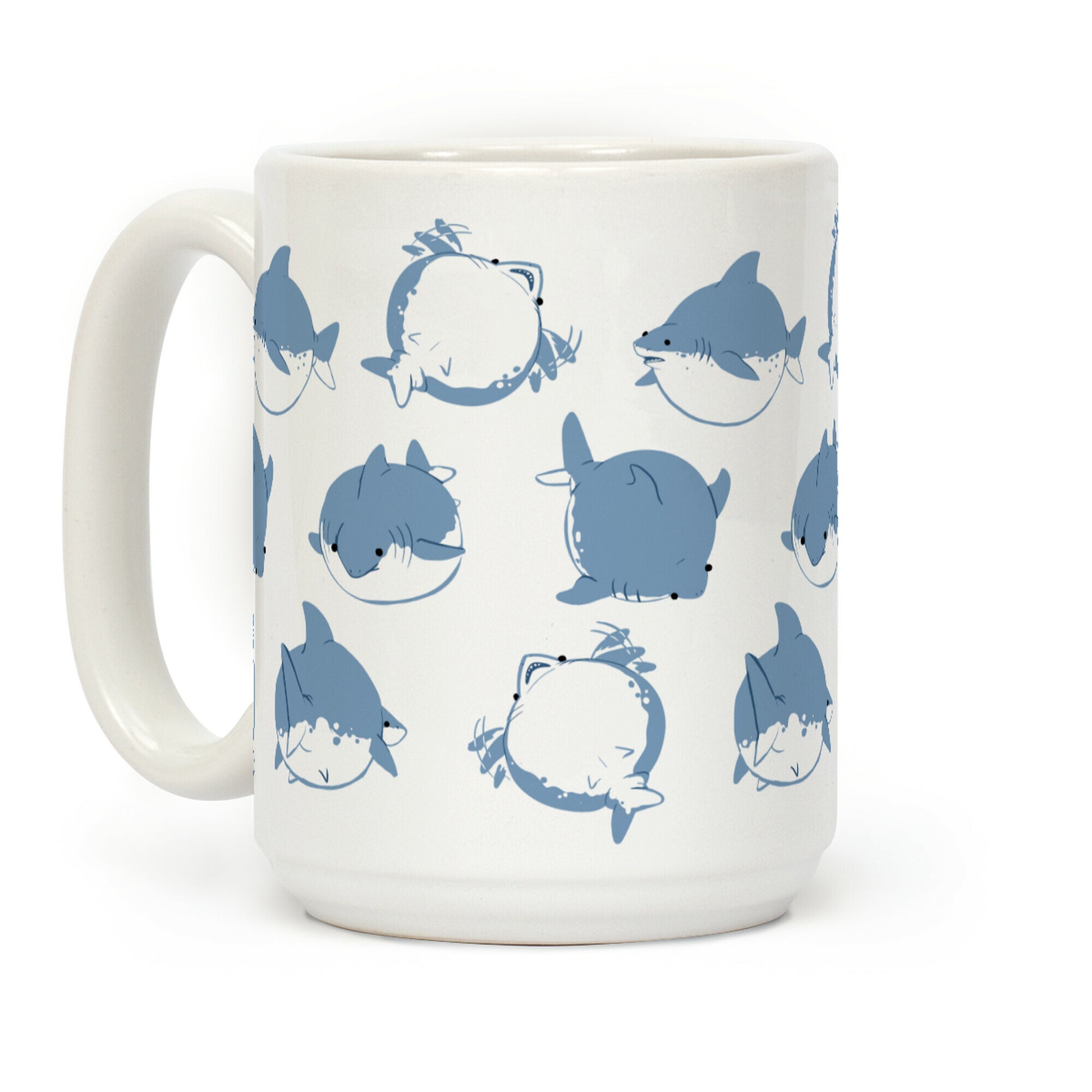 Fat Shark Pattern Coffee Mug