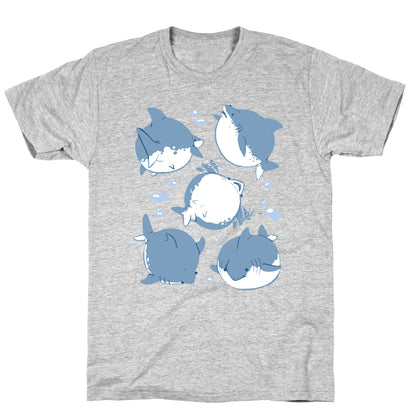 Fat Shark Pattern T-Shirt