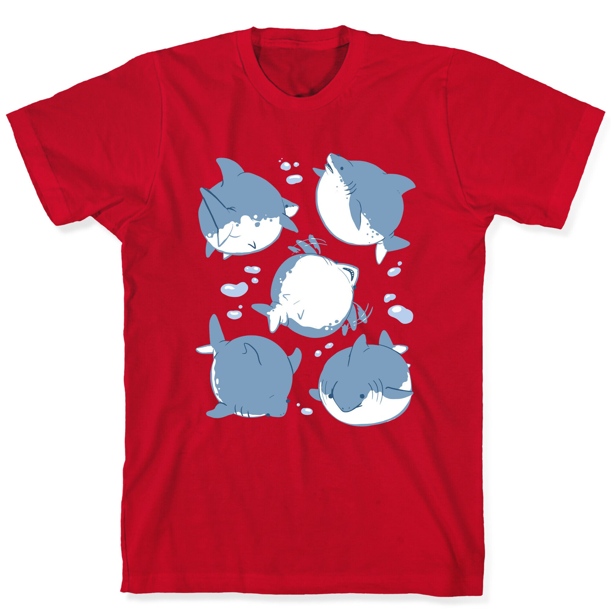 Fat Shark Pattern T-Shirt