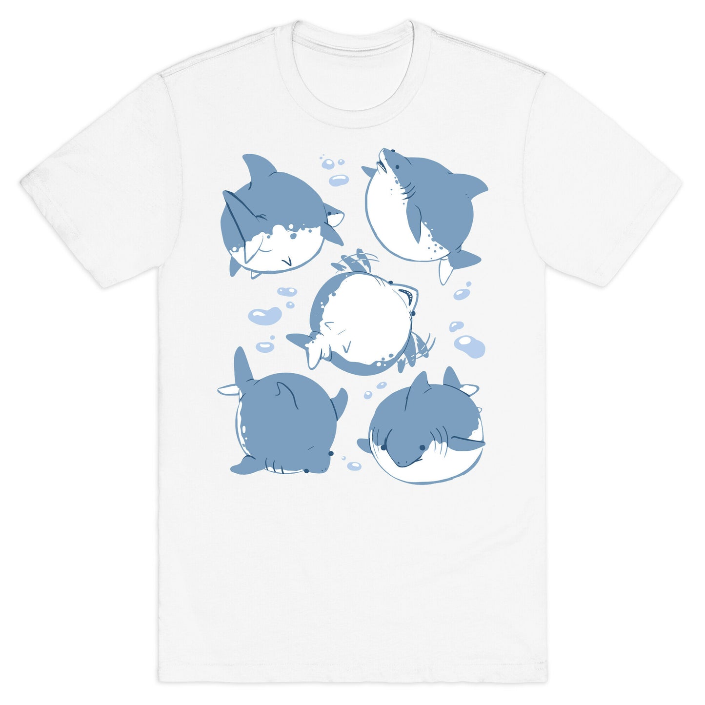 Fat Shark Pattern T-Shirt