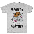 Meowdy Purtner Cowboy Cat T-Shirt