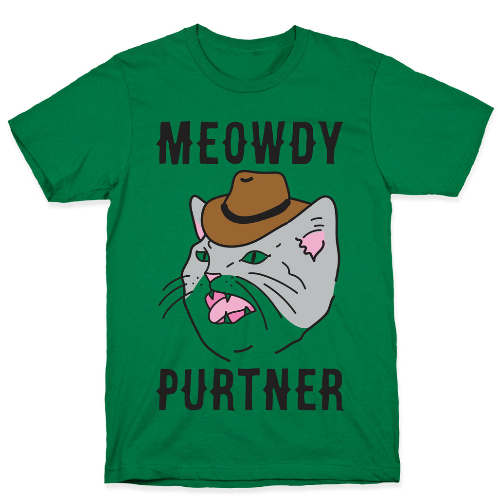 Meowdy Purtner Cowboy Cat T-Shirt