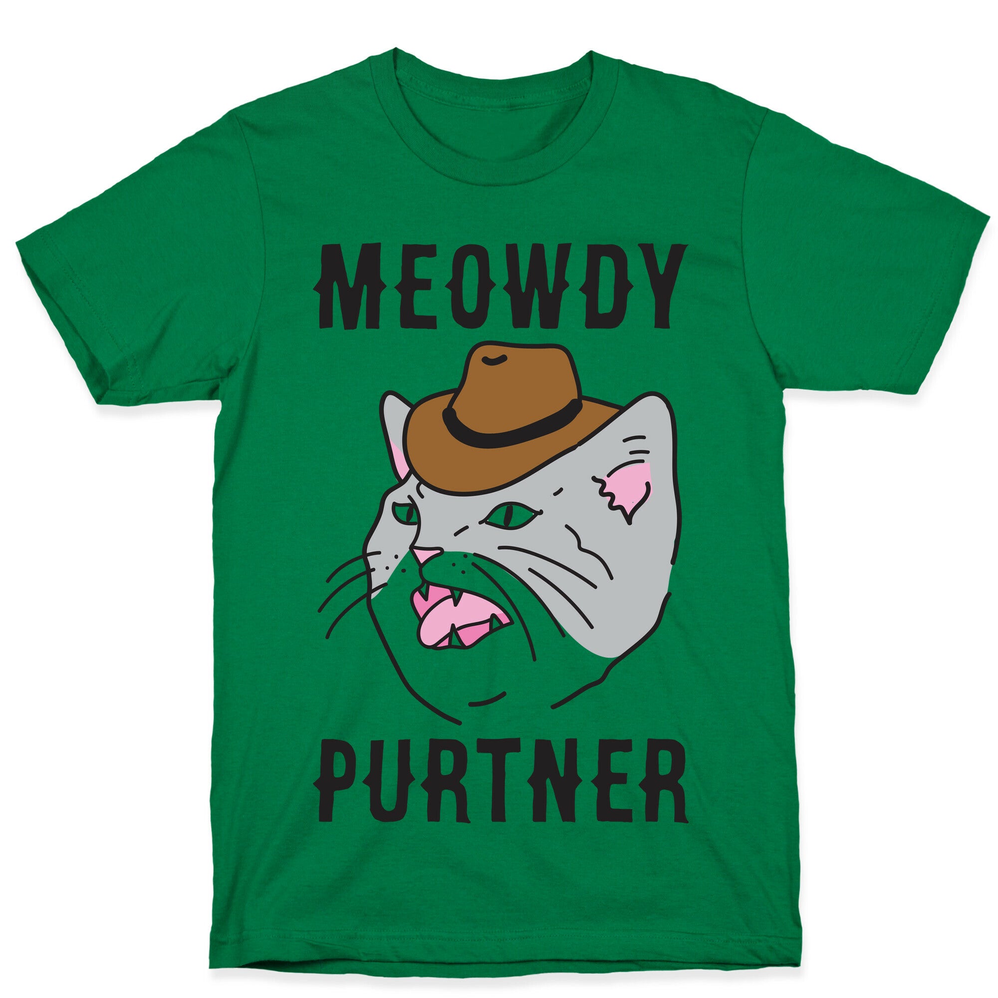Meowdy Purtner Cowboy Cat T-Shirt