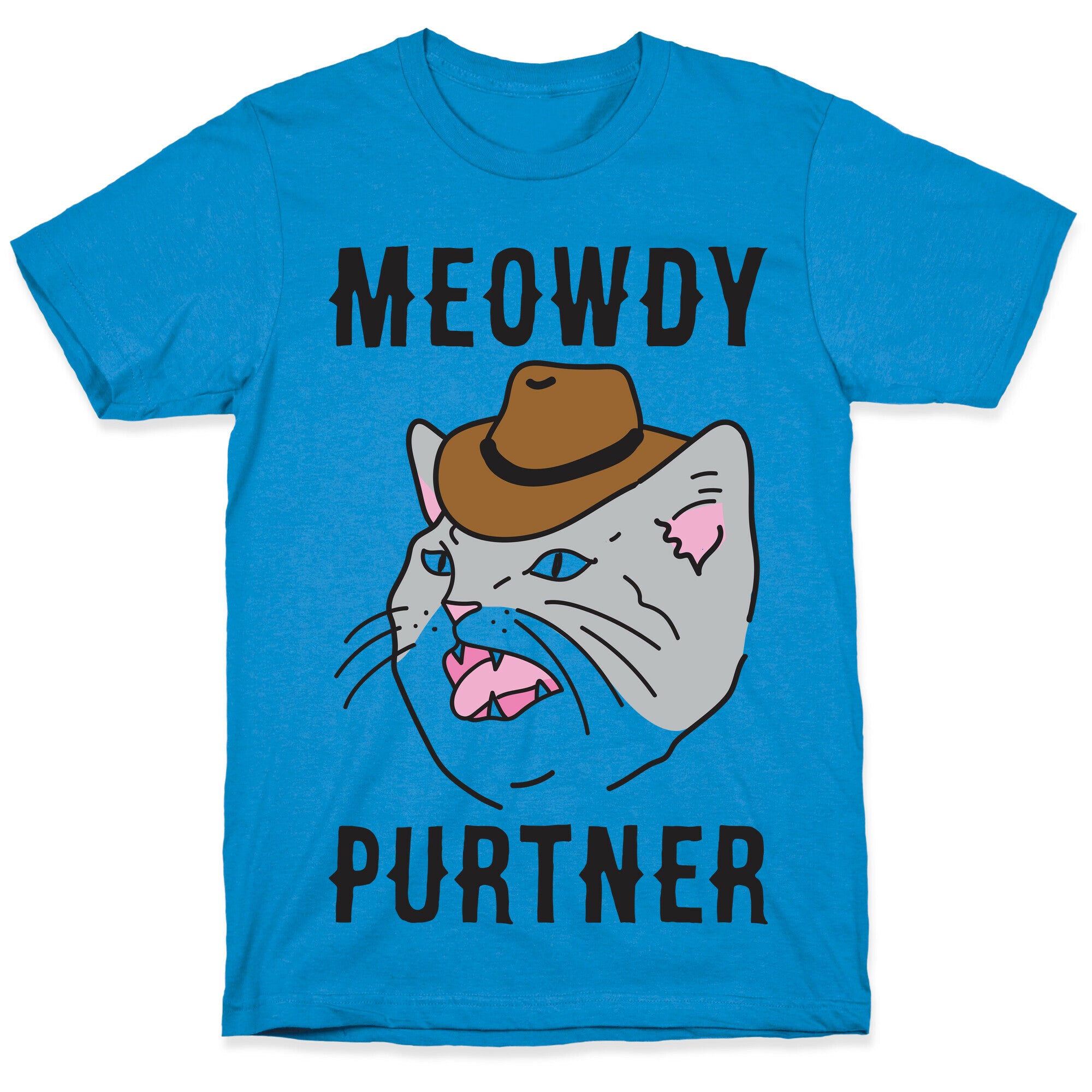 Meowdy Purtner Cowboy Cat T-Shirt