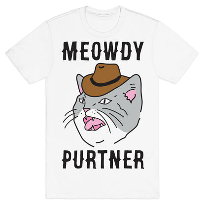Meowdy Purtner Cowboy Cat T-Shirt