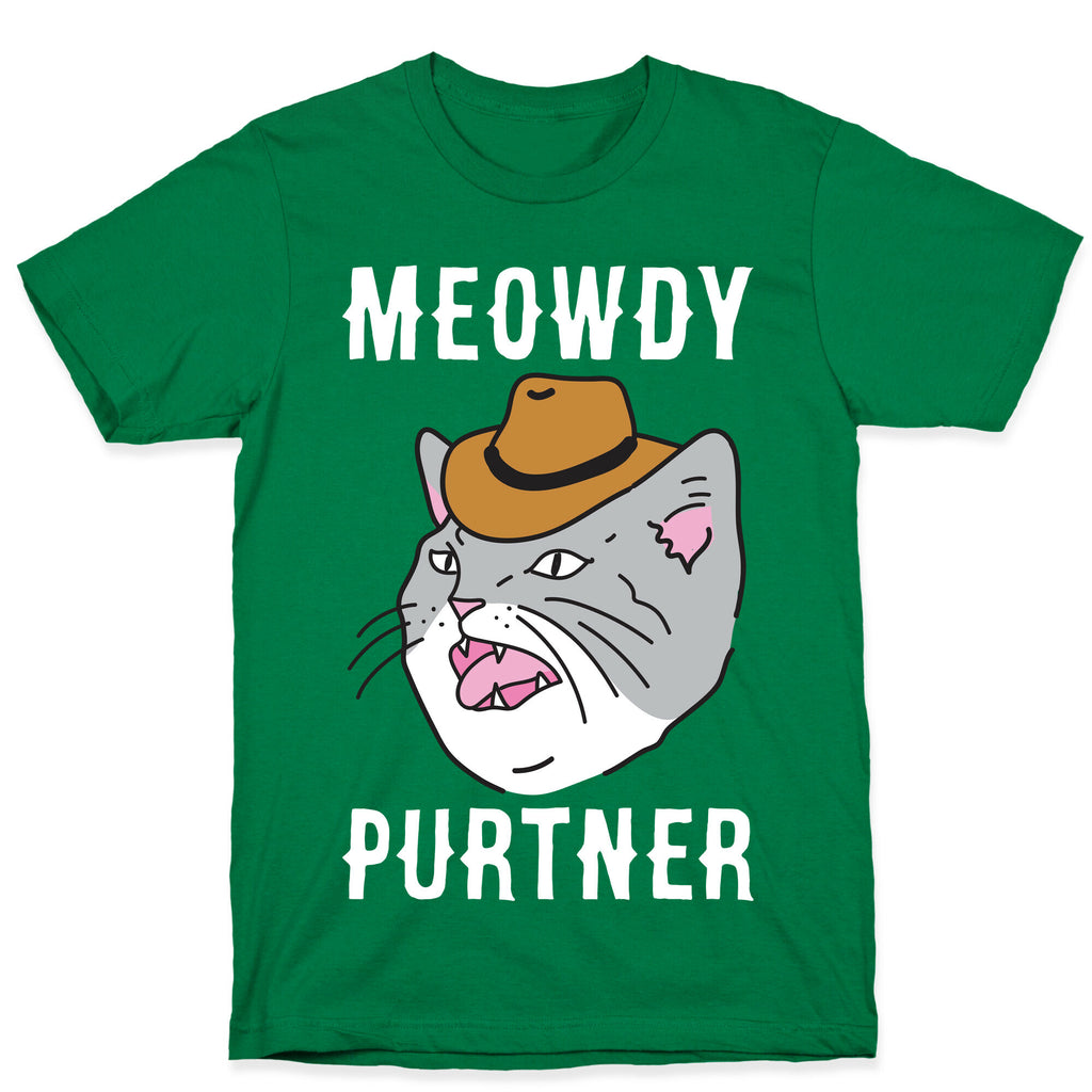 Meowdy Purtner Cowboy Cat T-Shirt