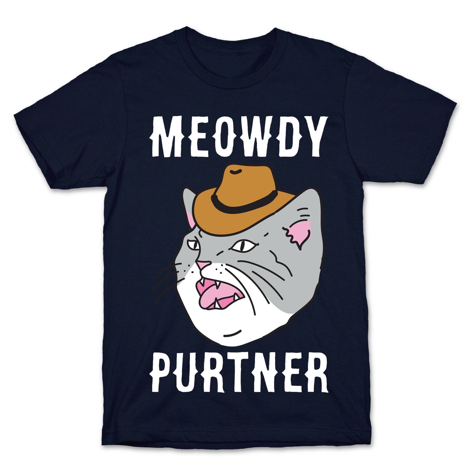 Meowdy Purtner Cowboy Cat T-Shirt