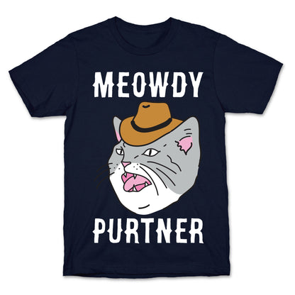 Meowdy Purtner Cowboy Cat T-Shirt
