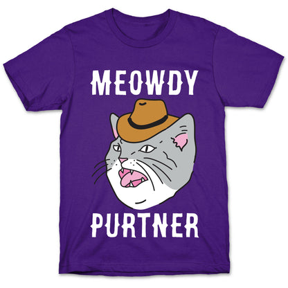 Meowdy Purtner Cowboy Cat T-Shirt