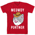 Meowdy Purtner Cowboy Cat T-Shirt