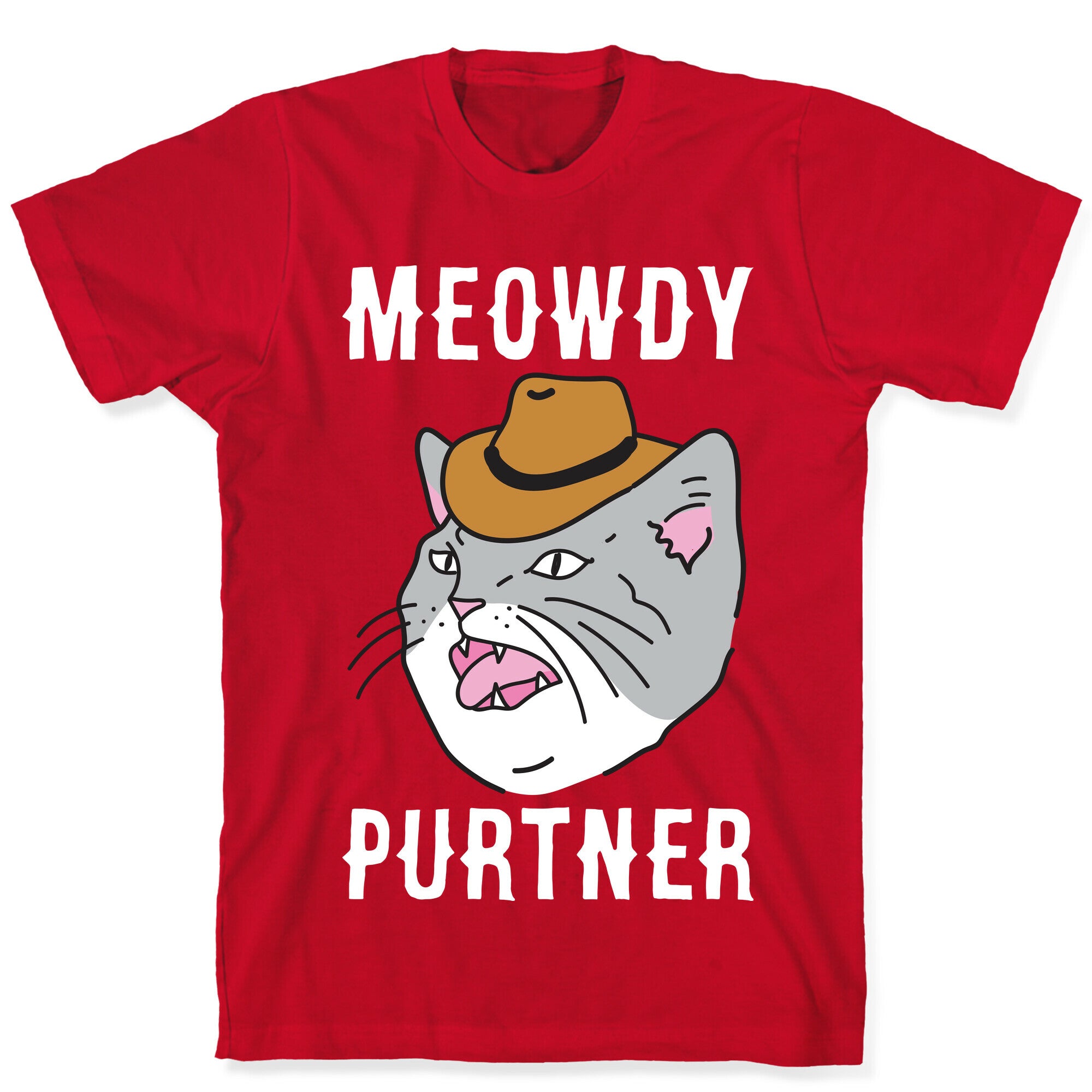 Meowdy Purtner Cowboy Cat T-Shirt