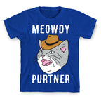 Meowdy Purtner Cowboy Cat T-Shirt