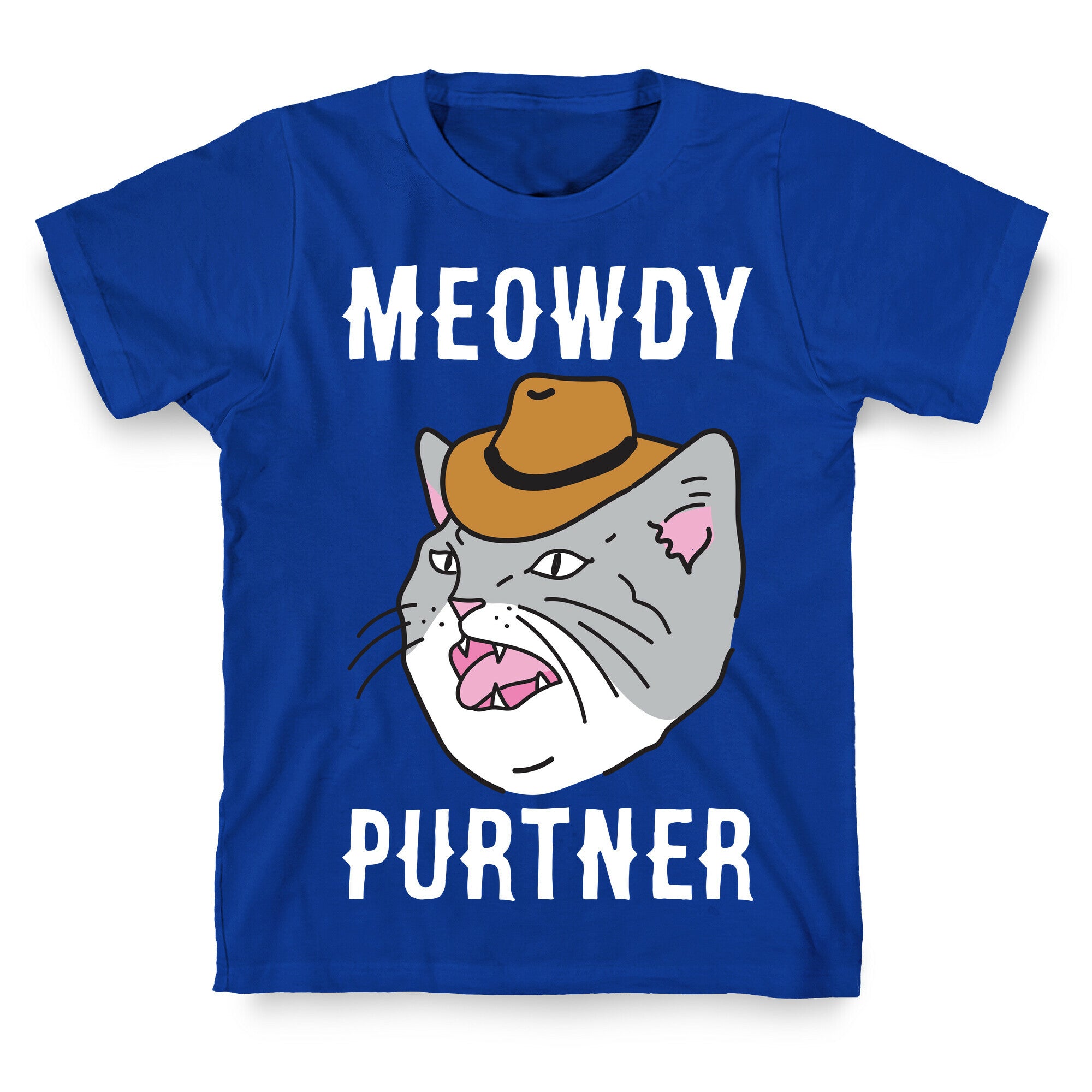 Meowdy Purtner Cowboy Cat T-Shirt