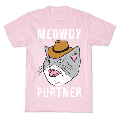 Meowdy Purtner Cowboy Cat T-Shirt