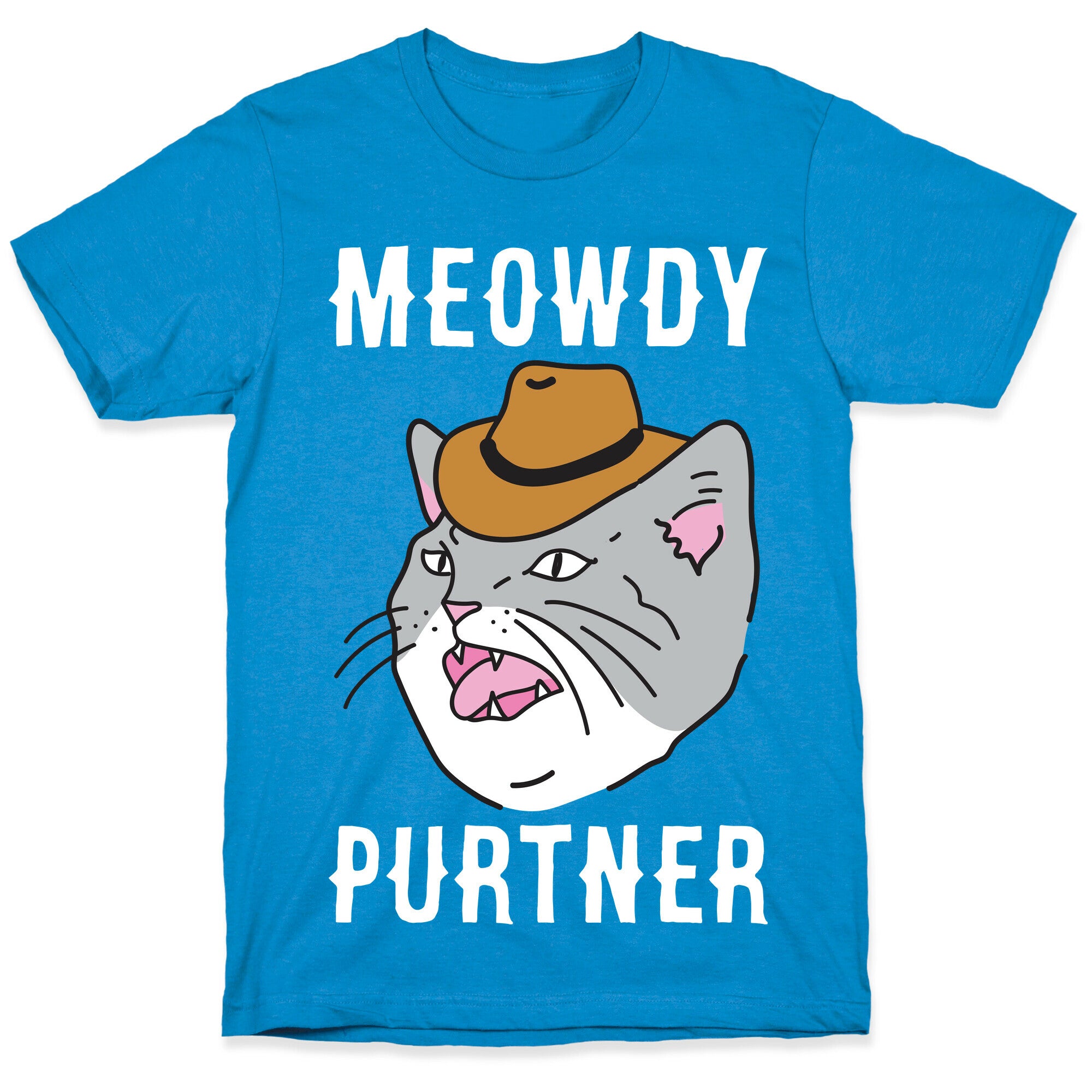 Meowdy Purtner Cowboy Cat T-Shirt