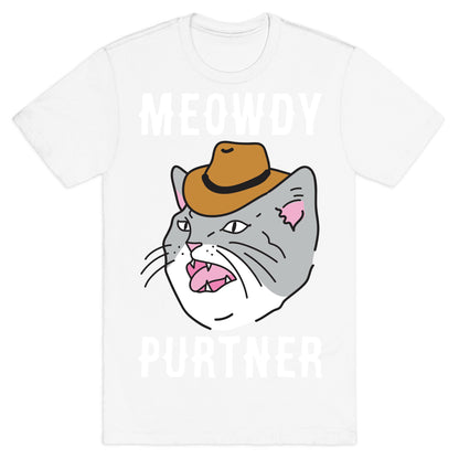 Meowdy Purtner Cowboy Cat T-Shirt