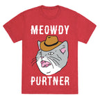Meowdy Purtner Cowboy Cat Unisex Triblend Tee