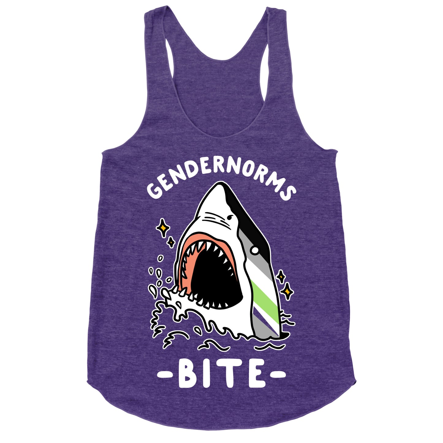 Gendernorms Bite Agender Racerback Tank