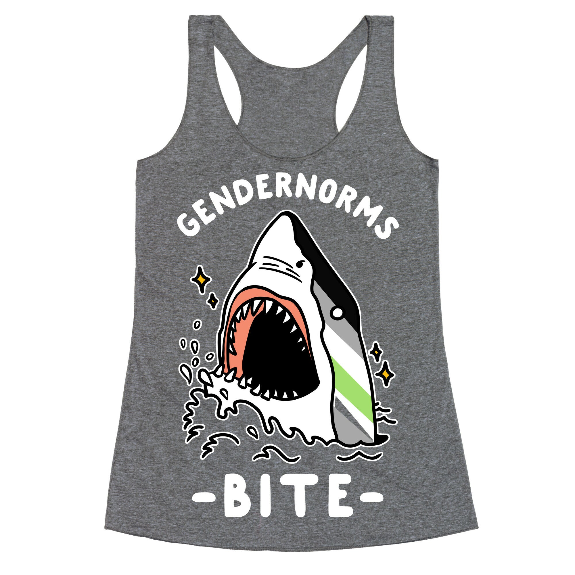 Gendernorms Bite Agender Racerback Tank