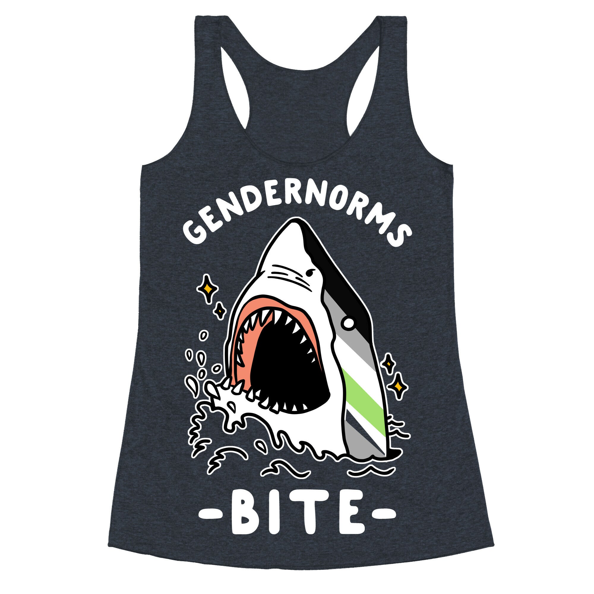 Gendernorms Bite Agender Racerback Tank