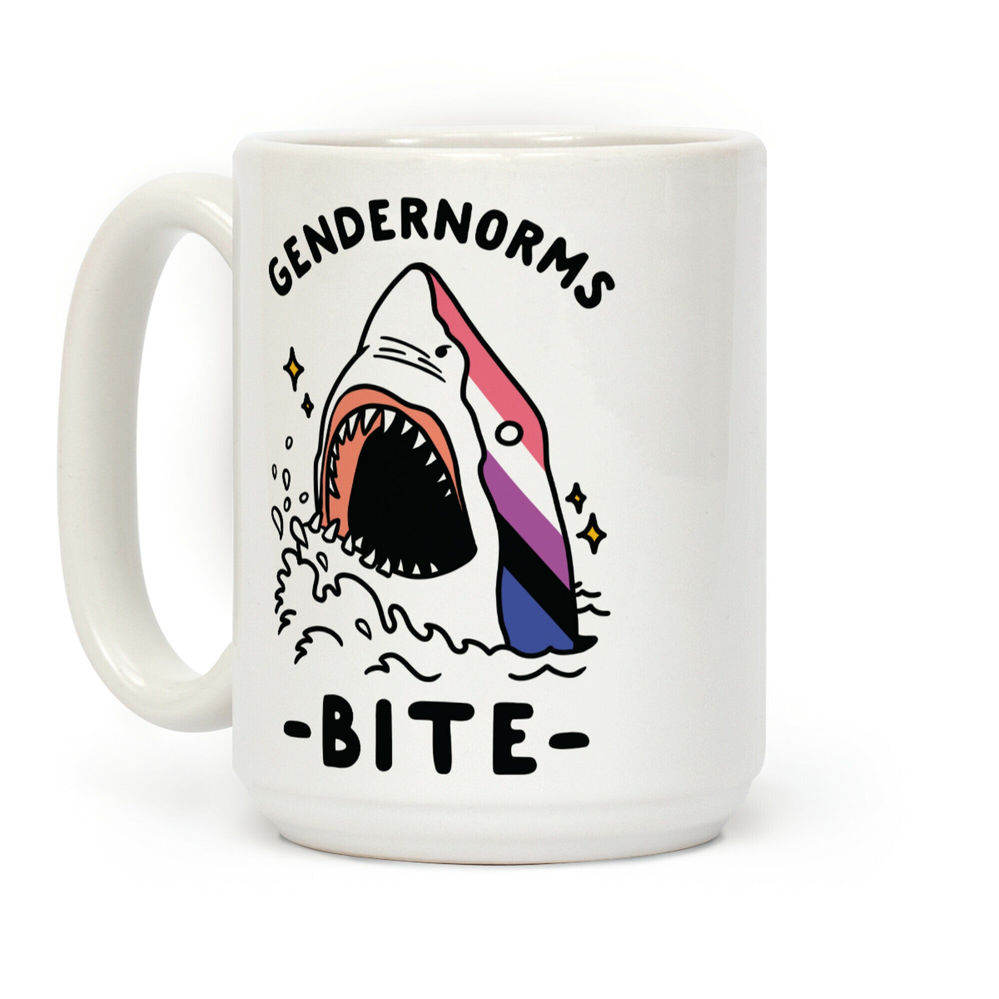 Gendernorms Bite Genderfluid Coffee Mug