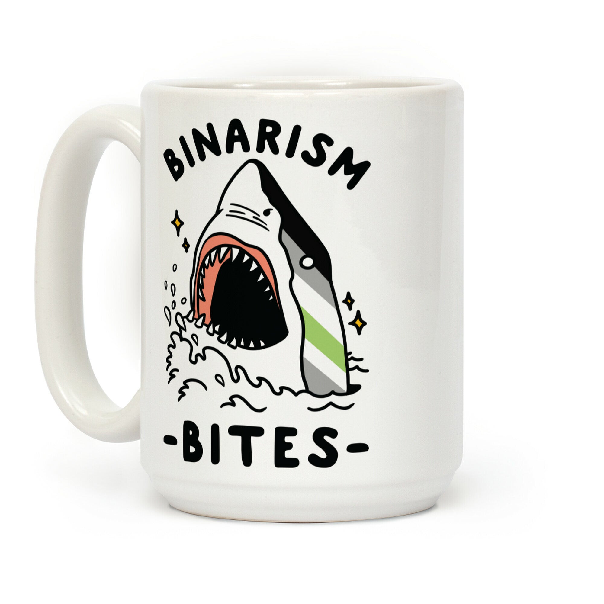 Binarism Bites Agender Coffee Mug