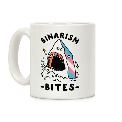 Binarism Bites Transgender Coffee Mug