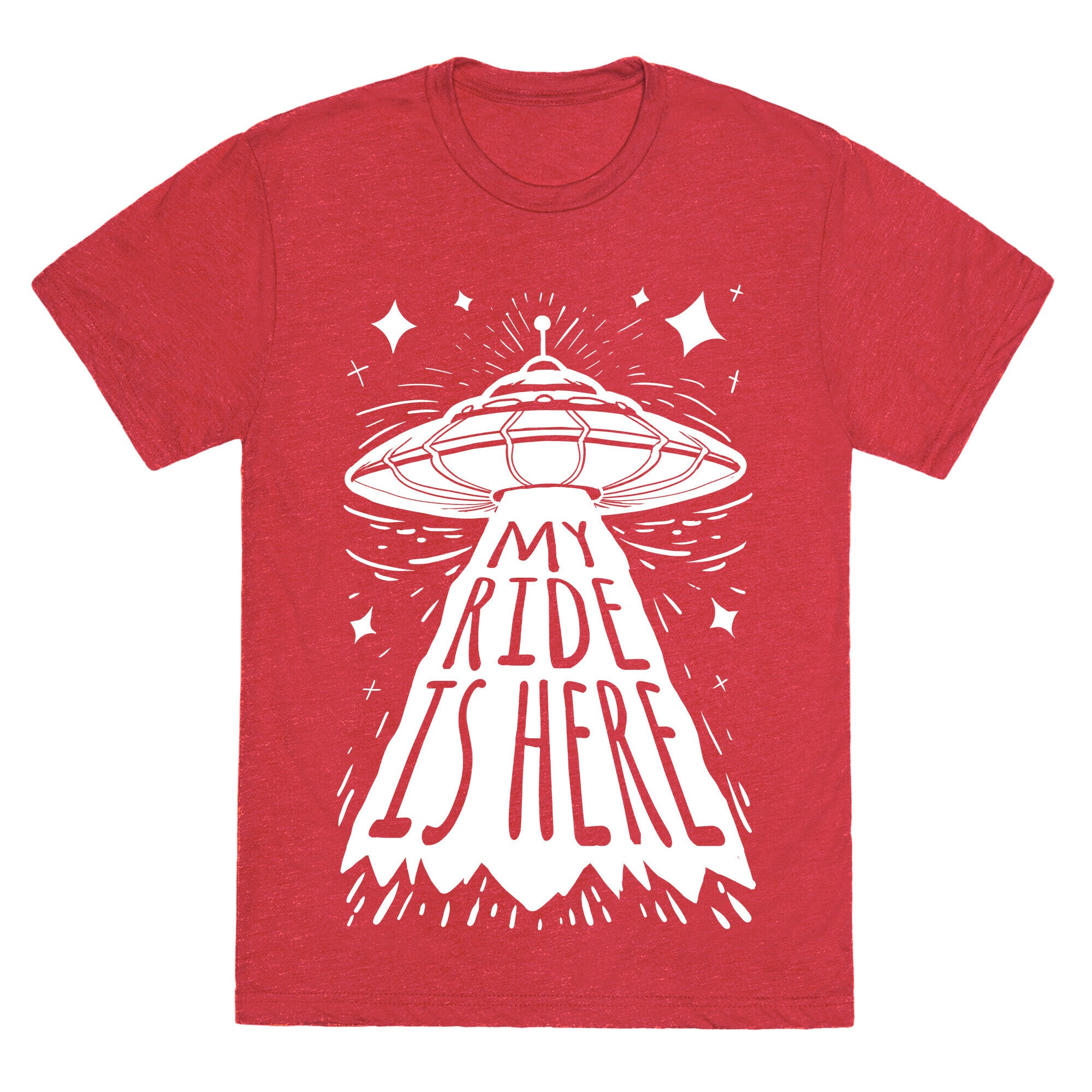 My ride Is Here Unisex Triblend Tee