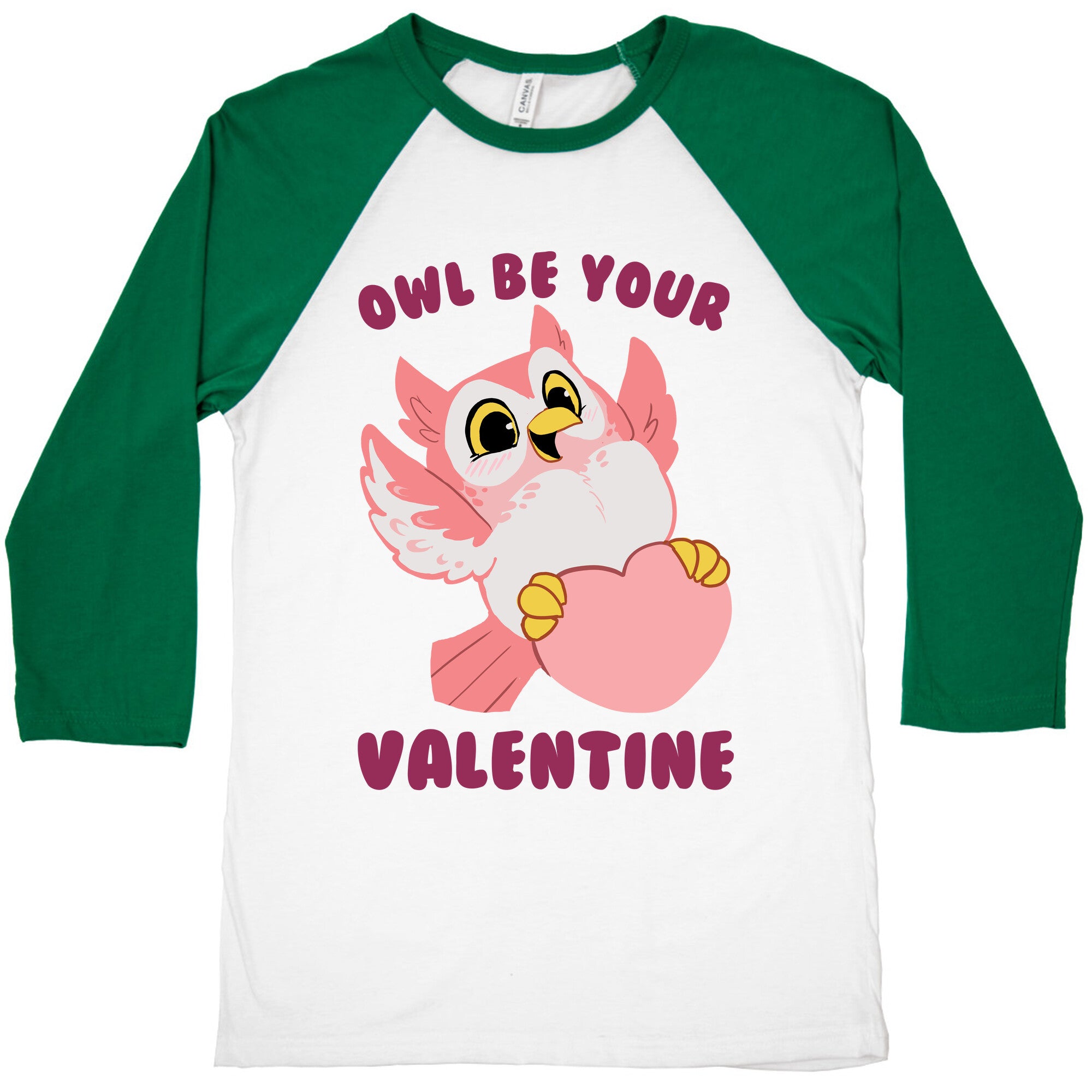 Owl Be Your Valentine! Baseball Tee