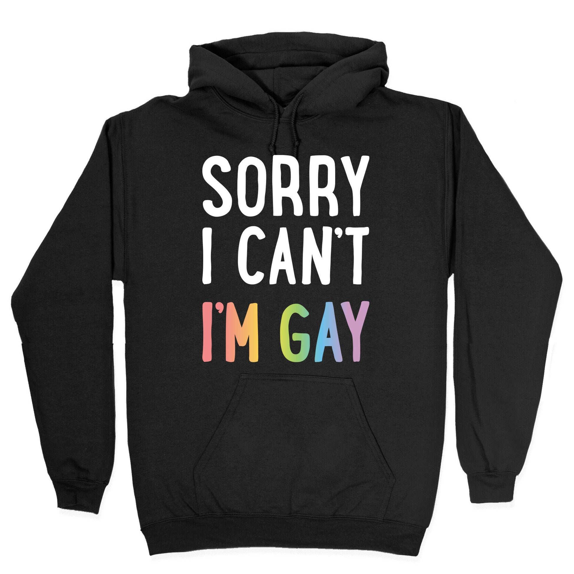 Sorry I Can't I'm Gay Hoodie