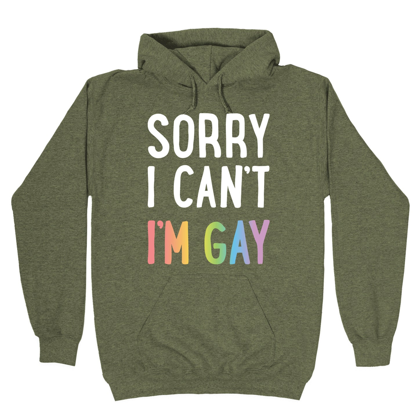 Sorry I Can't I'm Gay Hoodie