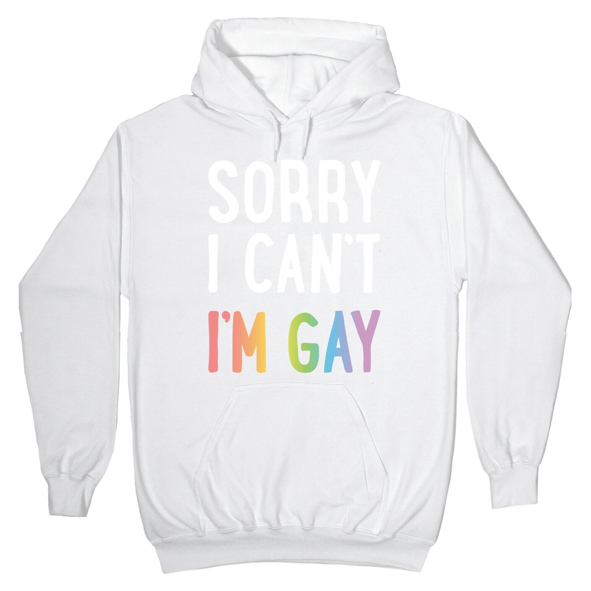 Sorry I Can't I'm Gay Hoodie
