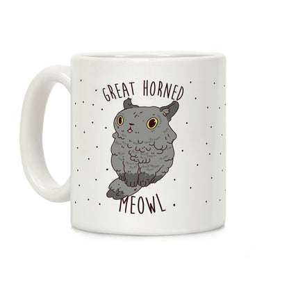 Great Horned Meowl Coffee Mug