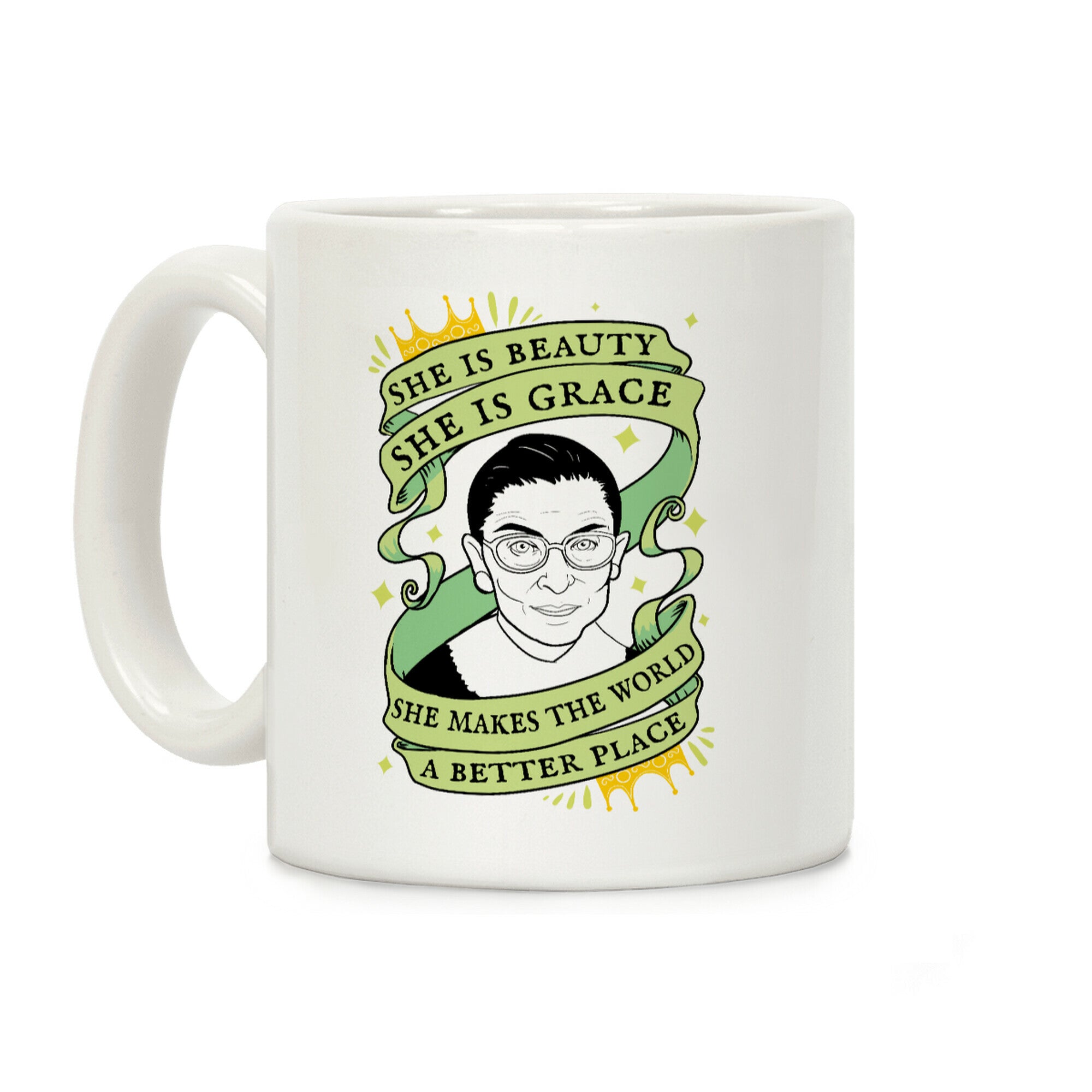 She Is Beauty, She is Grace RBG Coffee Mug