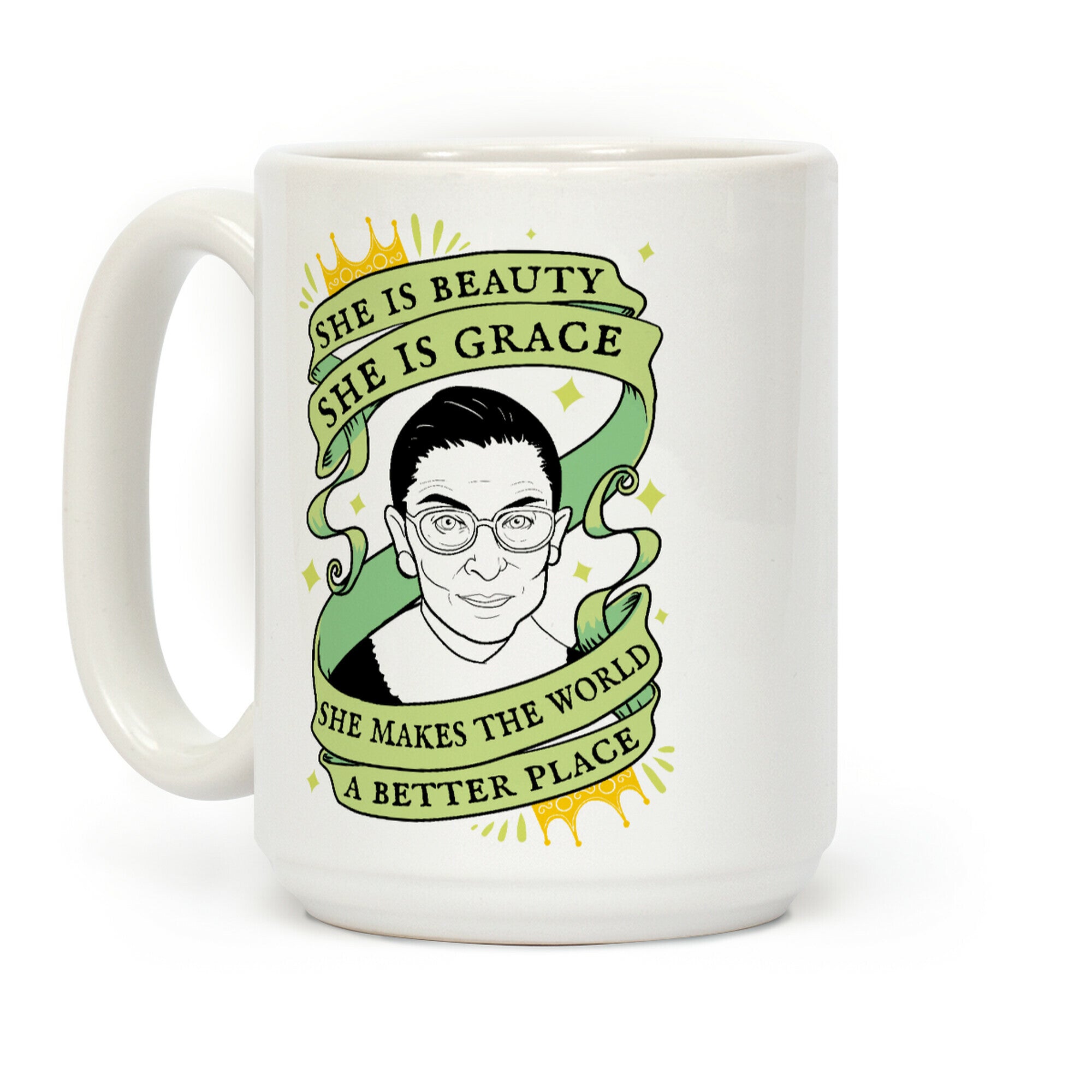 She Is Beauty, She is Grace RBG Coffee Mug