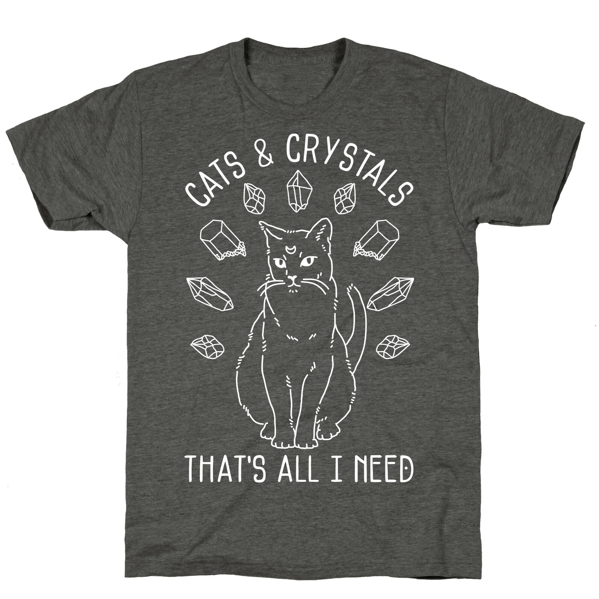 Cats and Crystals Unisex Triblend Tee