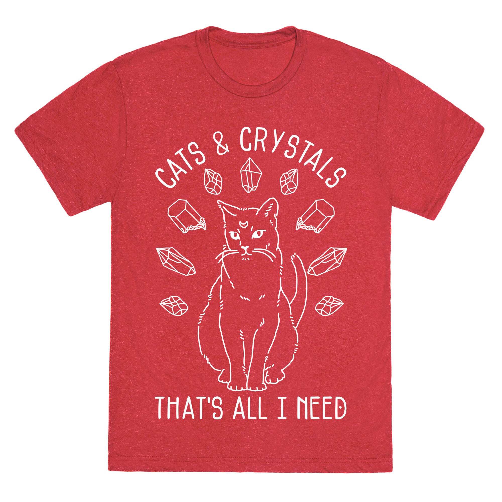 Cats and Crystals Unisex Triblend Tee