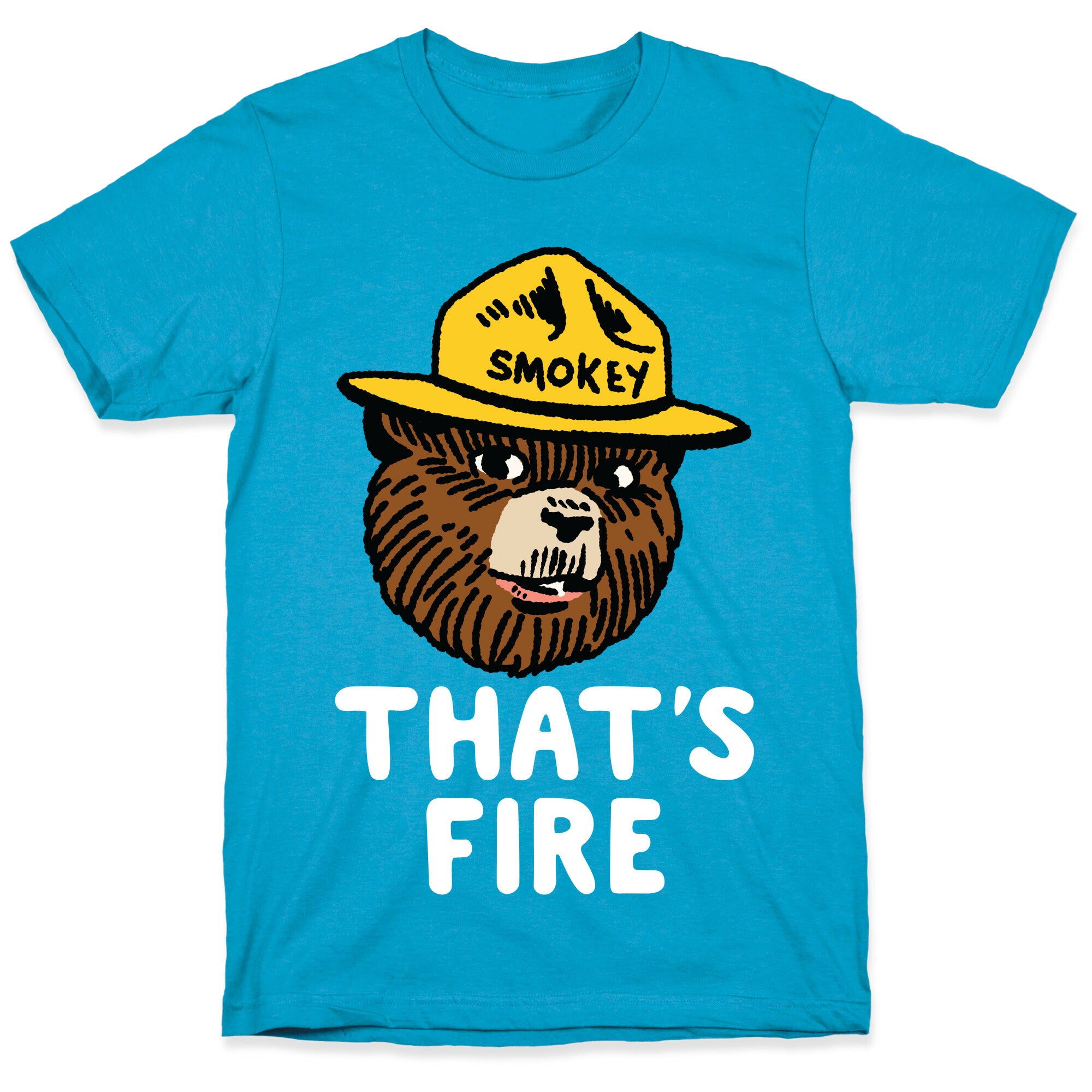 That's Fire Smokey The Bear Unisex Triblend Tee