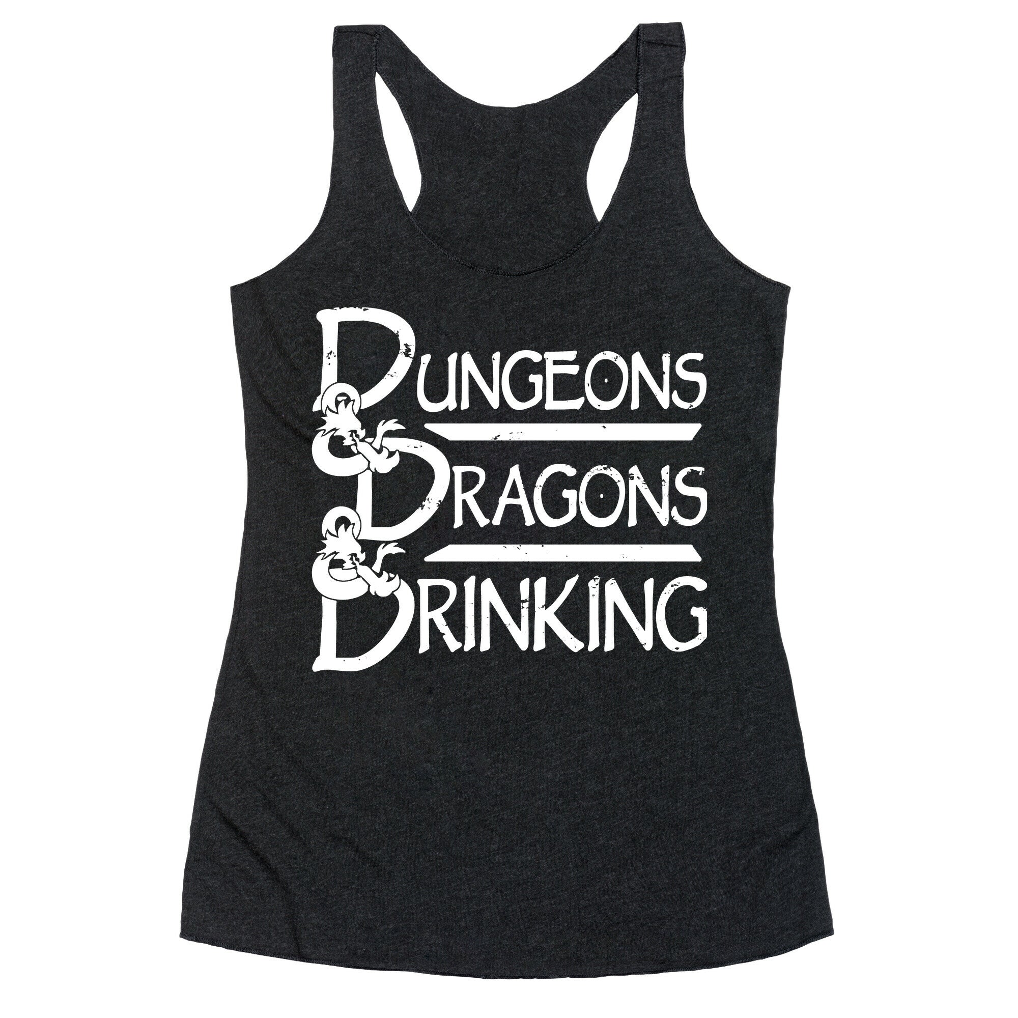 Dungeons & Dragons & Drinking Racerback Tank